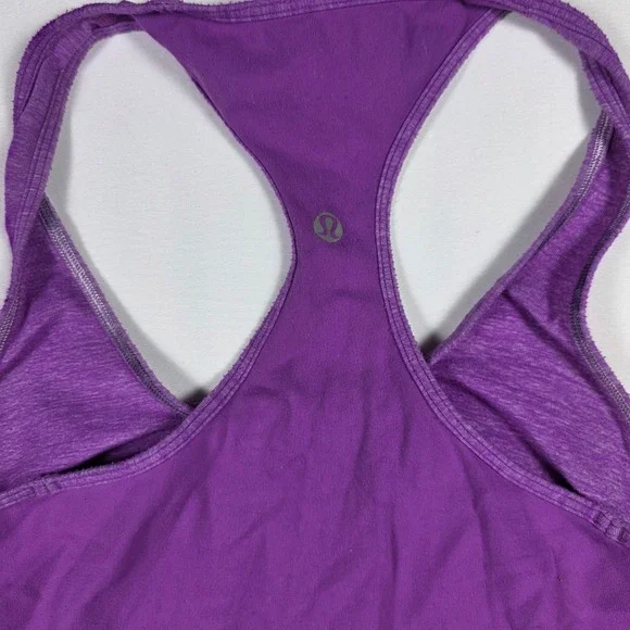 Lululemon Purple Racerback‎ Tank Top Workout Athleisure Women's Size Small - Picture 2 of 6